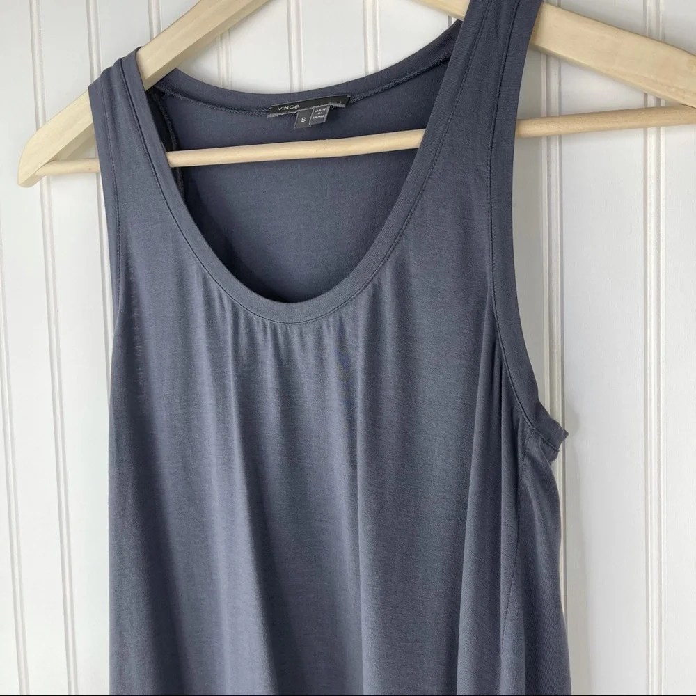 Vince Gray Drapey Micromodal Tank Top Small